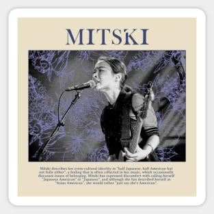 Monochrom Flowers Mitski Sticker